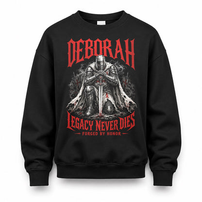 DEBORAH HS90-K04-109 - NAME Legacy Never Dies Forged By Honor Personalized Knight