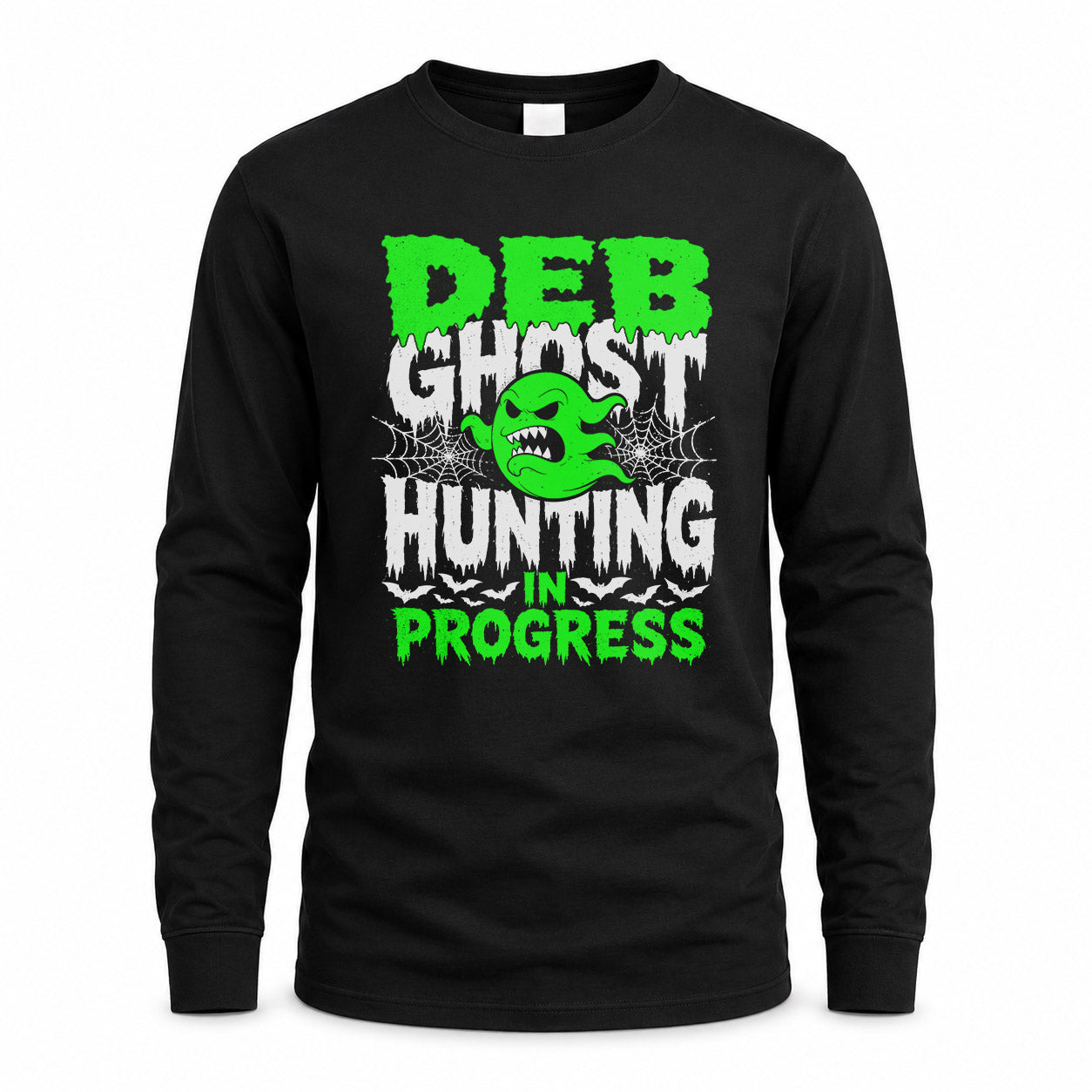 DEB HW22-K06-109 - NAME Ghost Hunting In Progress Personalized Halloween Shirt