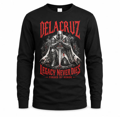 DELACRUZ HS90-K04-109 - NAME Legacy Never Dies Forged By Honor Personalized Knight