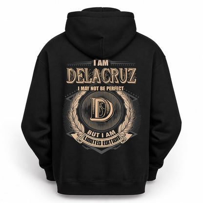 DELACRUZ PH55-T25-Personalized Name Quote Apparel “I Am NAME May Not Be Perfect But I Am Limited Edition”