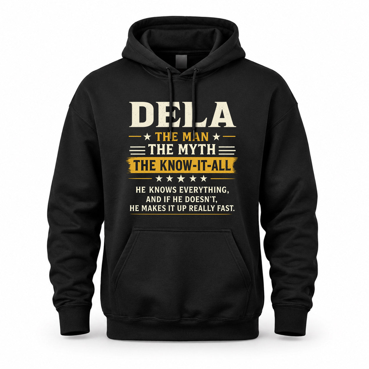 DELA TM90-K04-125 - NAME Legendary Know-It-All Personalized Funny Shirt