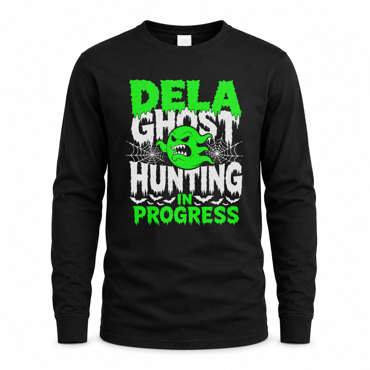 DELA HW22-K06-109 - NAME Ghost Hunting In Progress Personalized Halloween Shirt
