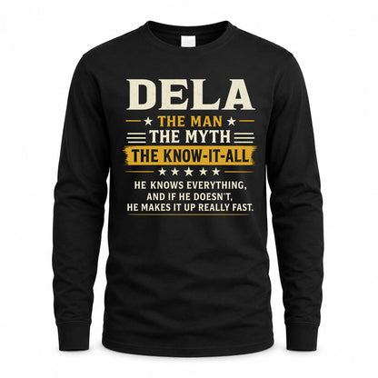 DELA TM90-K04-125 - NAME Legendary Know-It-All Personalized Funny Shirt