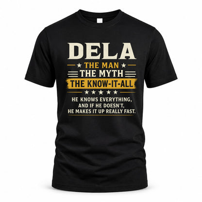 DELA TM90-K04-125 - NAME Legendary Know-It-All Personalized Funny Shirt