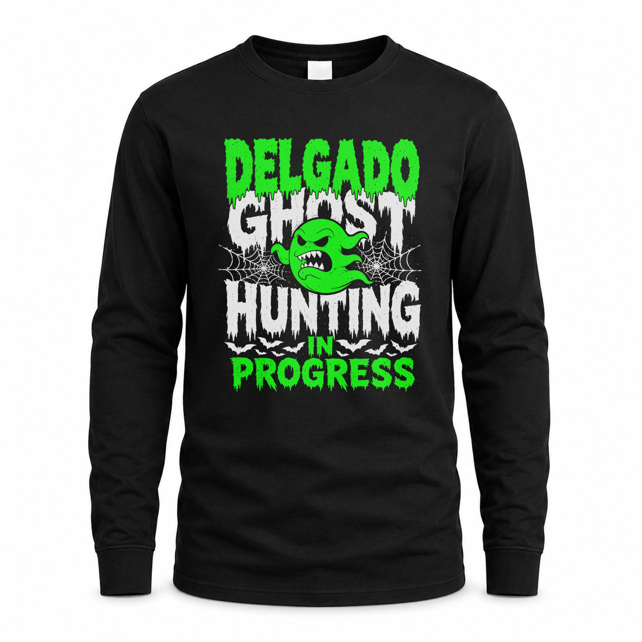DELGADO HW22-K06-109 - NAME Ghost Hunting In Progress Personalized Halloween Shirt