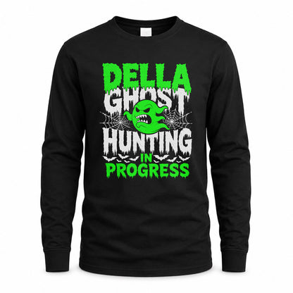 DELLA HW22-K06-109 - NAME Ghost Hunting In Progress Personalized Halloween Shirt