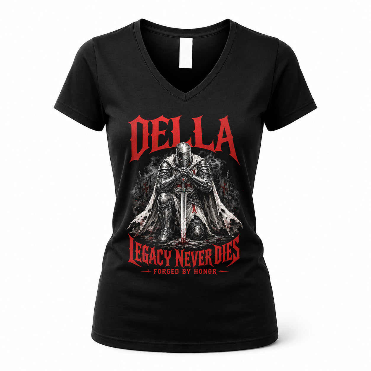 DELLA HS90-K04-109 - NAME Legacy Never Dies Forged By Honor Personalized Knight