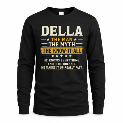 DELLA TM90-K04-125 - NAME Legendary Know-It-All Personalized Funny Shirt