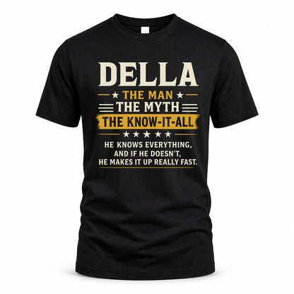 DELLA TM90-K04-125 - NAME Legendary Know-It-All Personalized Funny Shirt