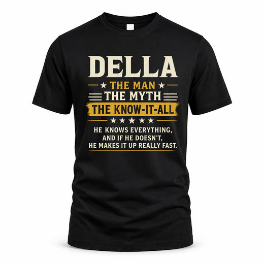 DELLA TM90-K04-125 - NAME Legendary Know-It-All Personalized Funny Shirt