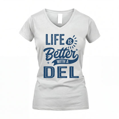 DEL HH88-K2–Personalized Name Quote T-Shirt Life Is Better With Unisex Gift