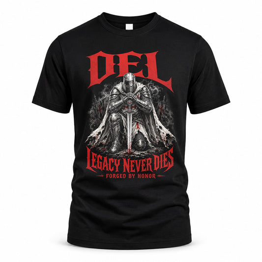 DEL HS90-K04-109 - NAME Legacy Never Dies Forged By Honor Personalized Knight