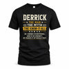 DERRICK TM90-K04-125 - NAME Legendary Know-It-All Personalized Funny Shirt