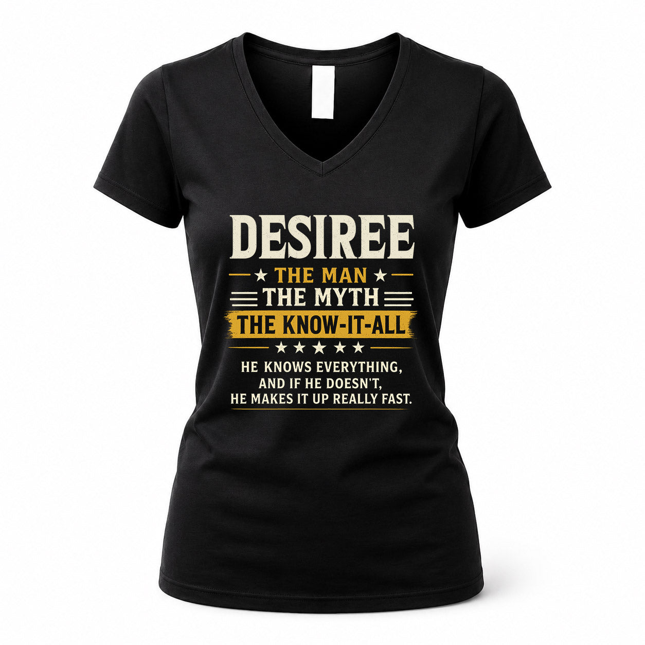 DESIREE TM90-K04-125 - NAME Legendary Know-It-All Personalized Funny Shirt