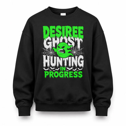 DESIREE HW22-K06-109 - NAME Ghost Hunting In Progress Personalized Halloween Shirt