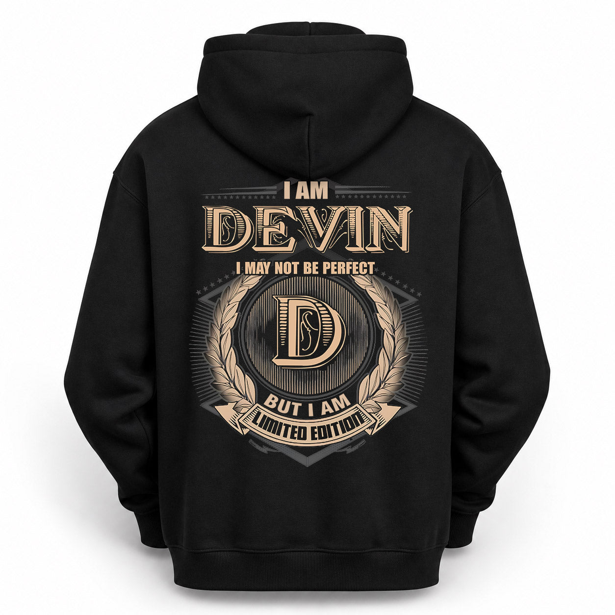DEVIN PH55-T25-Personalized Name Quote Apparel “I Am NAME May Not Be Perfect But I Am Limited Edition”