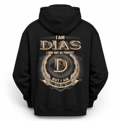 DIAS PH55-T25-Personalized Name Quote Apparel “I Am NAME May Not Be Perfect But I Am Limited Edition”