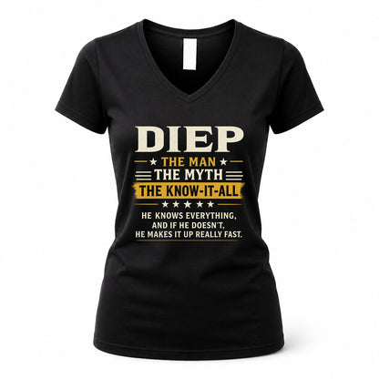 DIEP TM90-K04-125 - NAME Legendary Know-It-All Personalized Funny Shirt