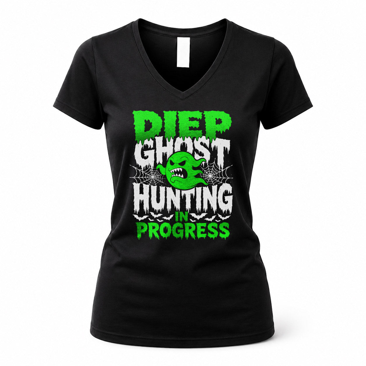 DIEP HW22-K06-109 - NAME Ghost Hunting In Progress Personalized Halloween Shirt