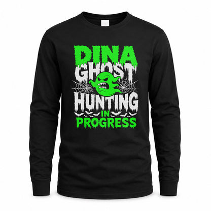 DINA HW22-K06-109 - NAME Ghost Hunting In Progress Personalized Halloween Shirt