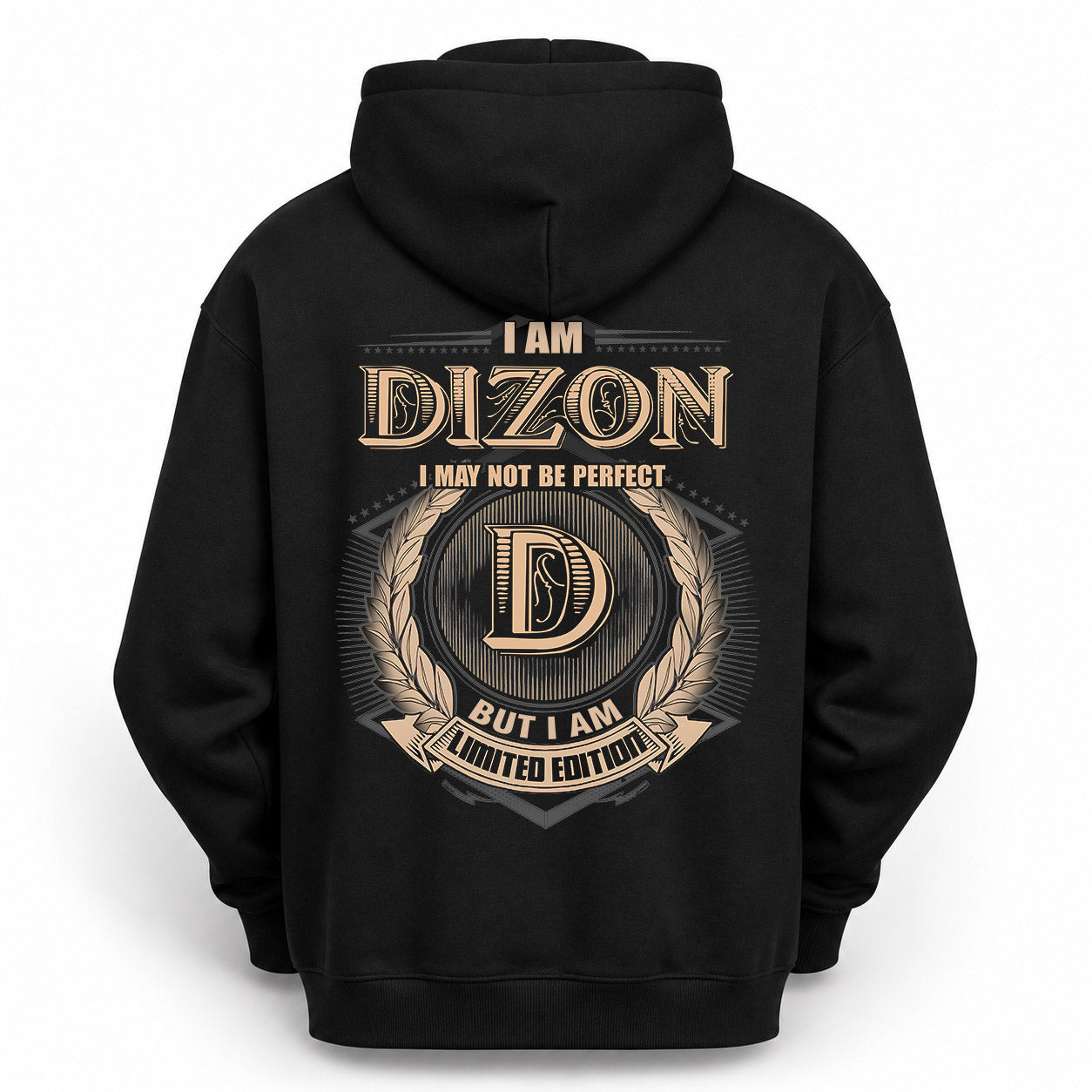DIZON PH55-T25-Personalized Name Quote Apparel “I Am NAME May Not Be Perfect But I Am Limited Edition”