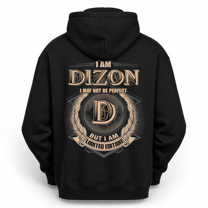 DIZON PH55-T25-Personalized Name Quote Apparel “I Am NAME May Not Be Perfect But I Am Limited Edition”