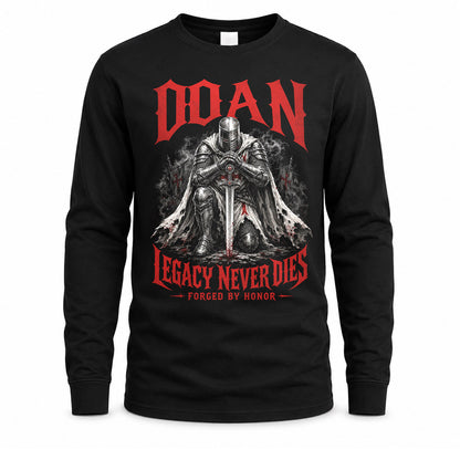 DOAN HS90-K04-109 - NAME Legacy Never Dies Forged By Honor Personalized Knight