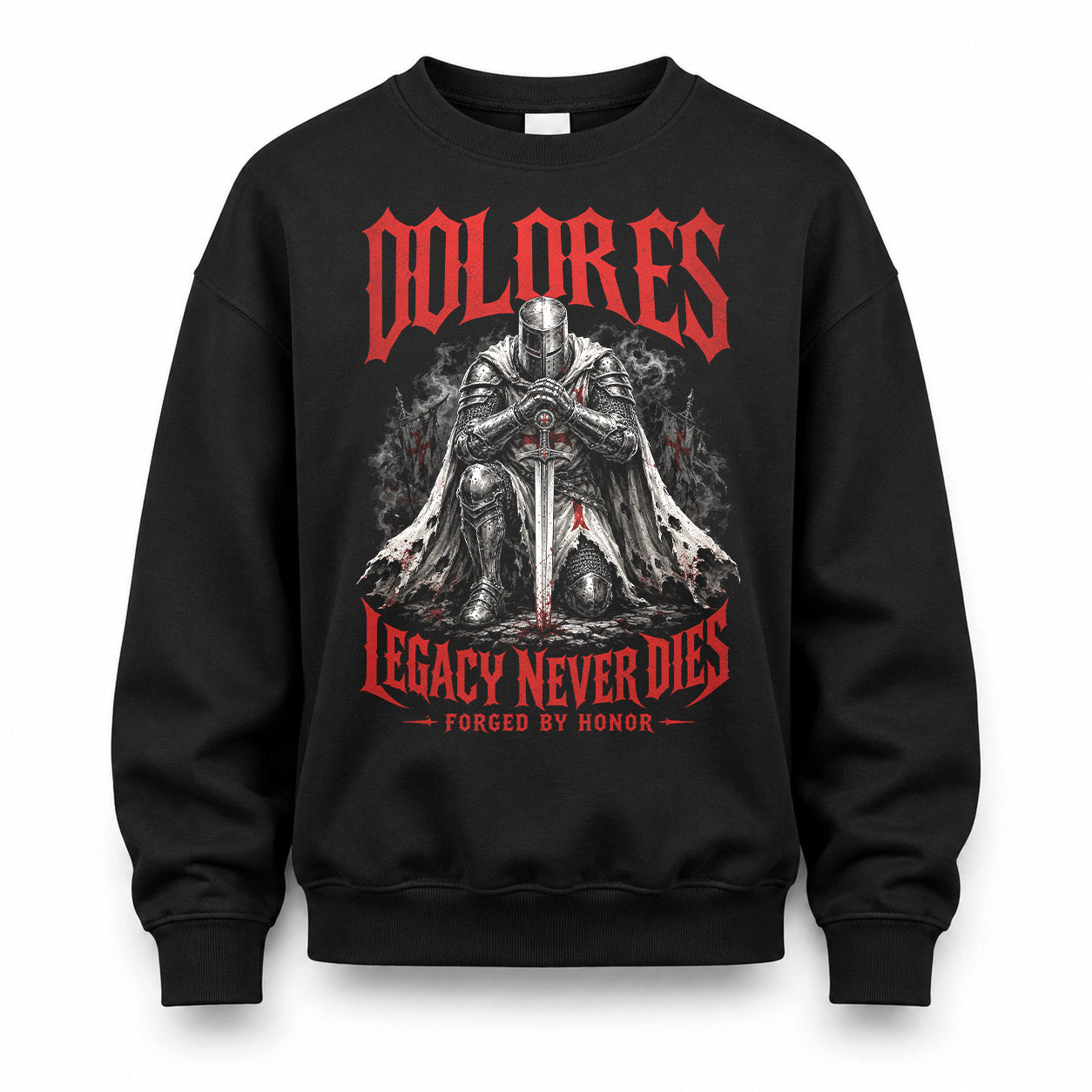 DOLORES HS90-K04-109 - NAME Legacy Never Dies Forged By Honor Personalized Knight