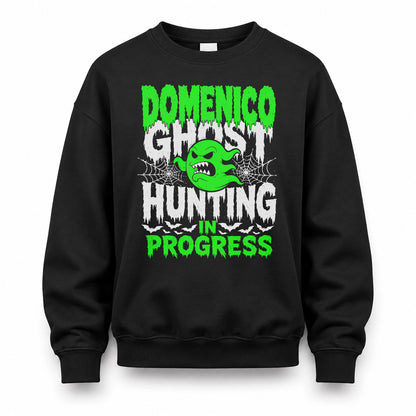 DOMENICO HW22-K06-109 - NAME Ghost Hunting In Progress Personalized Halloween Shirt