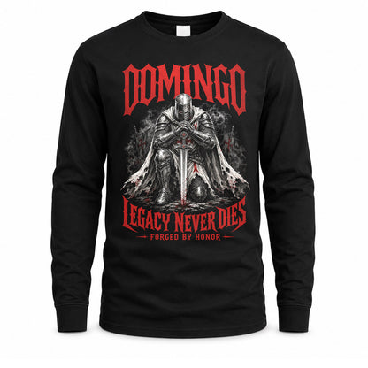 DOMINGO HS90-K04-109 - NAME Legacy Never Dies Forged By Honor Personalized Knight