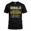 DONALD TM90-K04-125 - NAME Legendary Know-It-All Personalized Funny Shirt