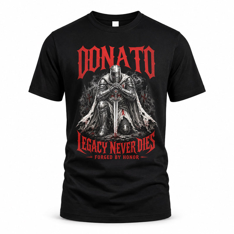 DONATO HS90-K04-109 - NAME Legacy Never Dies Forged By Honor Personalized Knight