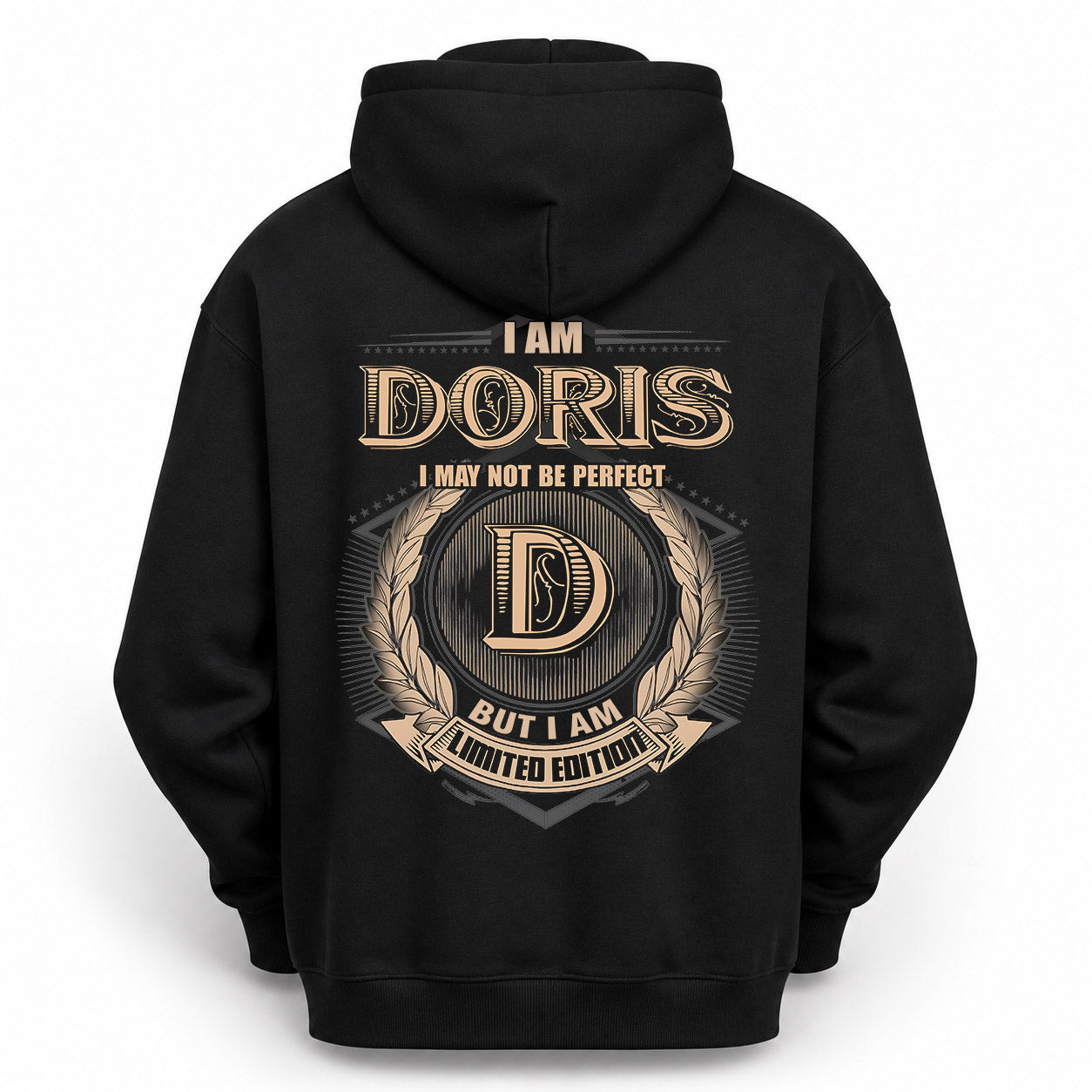 DORIS PH55-T25-Personalized Name Quote Apparel “I Am NAME May Not Be Perfect But I Am Limited Edition”