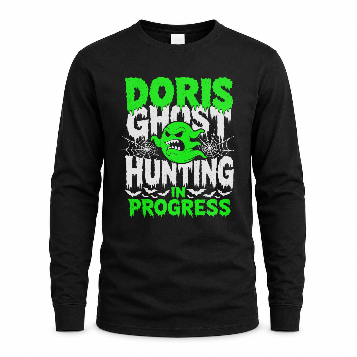 DORIS HW22-K06-109 - NAME Ghost Hunting In Progress Personalized Halloween Shirt