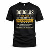 DOUGLAS TM90-K04-125 - NAME Legendary Know-It-All Personalized Funny Shirt