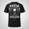 DREW P01-K24-229 – Personalized Skull Graphic Apparel “I Am NAME I May Not Be Perfect But I Am Limited Edition”