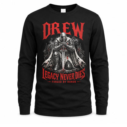 DREW HS90-K04-109 - NAME Legacy Never Dies Forged By Honor Personalized Knight