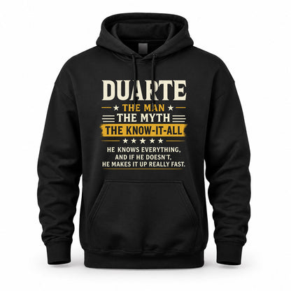 DUARTE TM90-K04-125 - NAME Legendary Know-It-All Personalized Funny Shirt