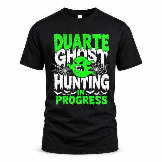 DUARTE HW22-K06-109 - NAME Ghost Hunting In Progress Personalized Halloween Shirt