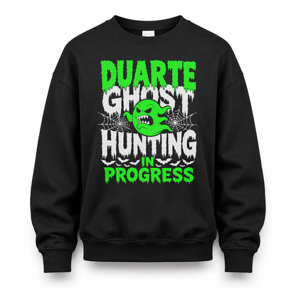 DUARTE HW22-K06-109 - NAME Ghost Hunting In Progress Personalized Halloween Shirt