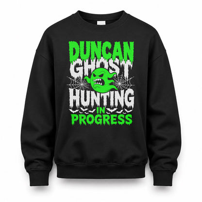 DUNCAN HW22-K06-109 - NAME Ghost Hunting In Progress Personalized Halloween Shirt