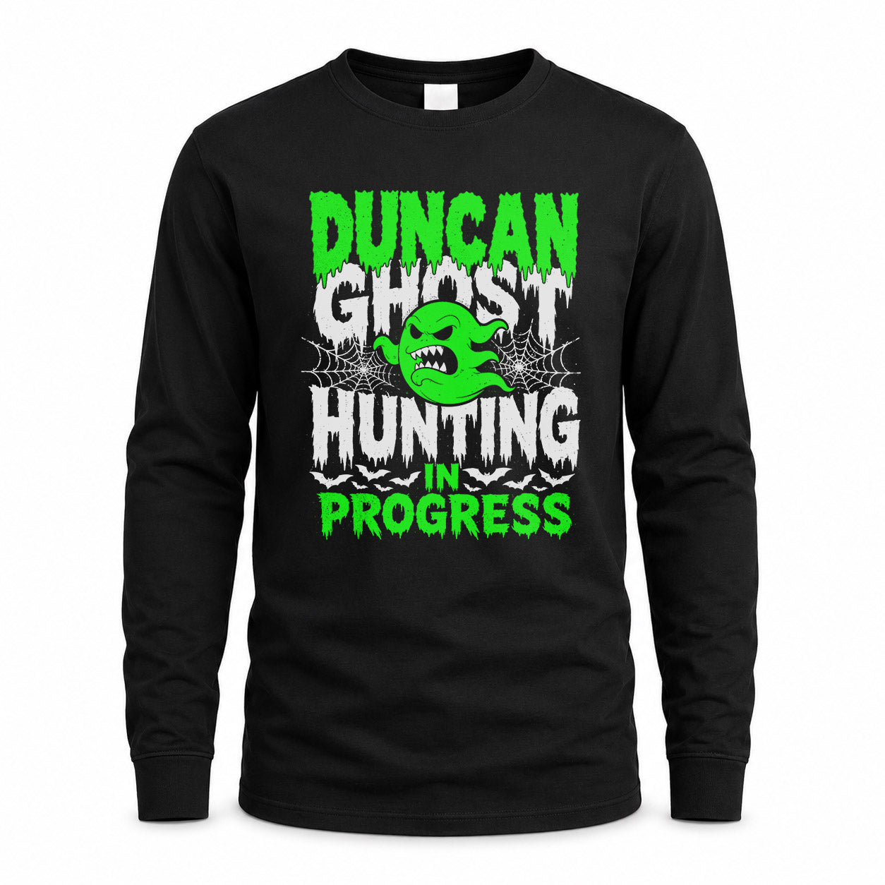 DUNCAN HW22-K06-109 - NAME Ghost Hunting In Progress Personalized Halloween Shirt