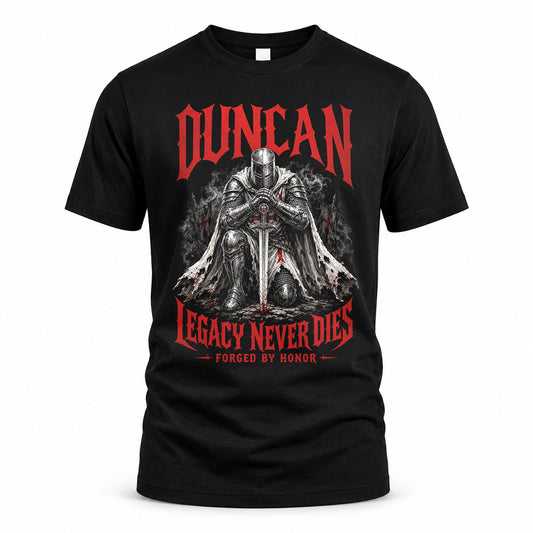 DUNCAN HS90-K04-109 - NAME Legacy Never Dies Forged By Honor Personalized Knight