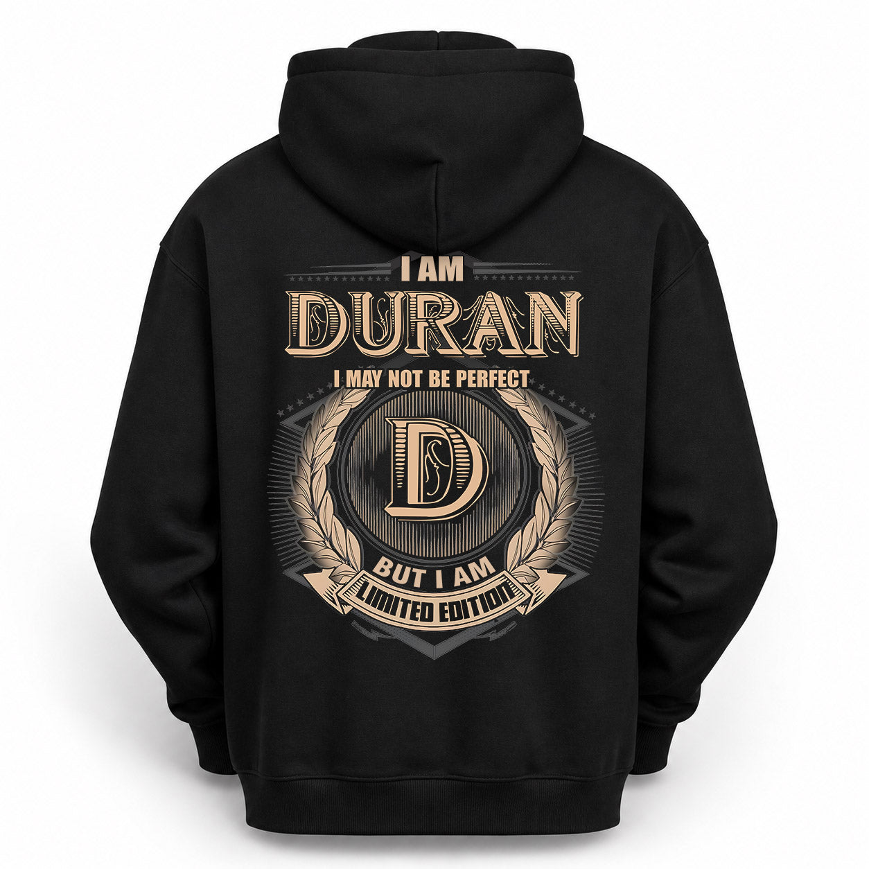 DURAN PH55-T25-Personalized Name Quote Apparel “I Am NAME May Not Be Perfect But I Am Limited Edition”