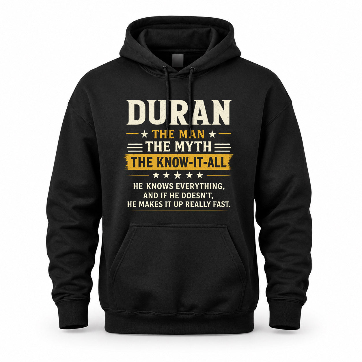 DURAN TM90-K04-125 - NAME Legendary Know-It-All Personalized Funny Shirt