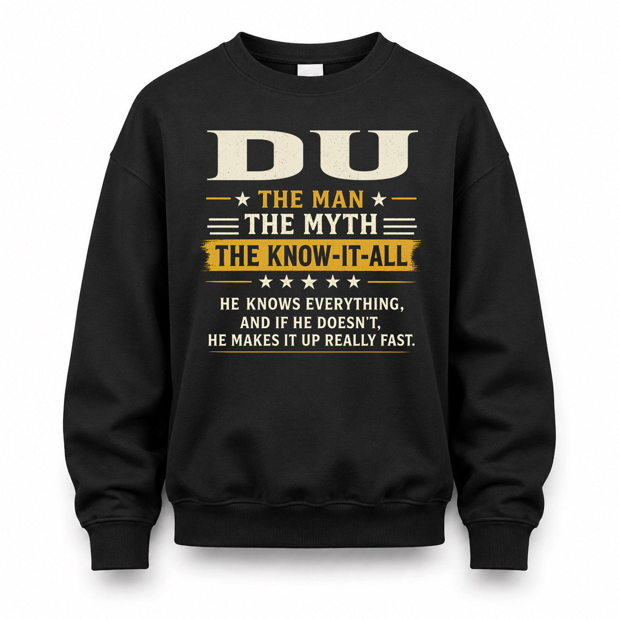 DU TM90-K04-125 - NAME Legendary Know-It-All Personalized Funny Shirt