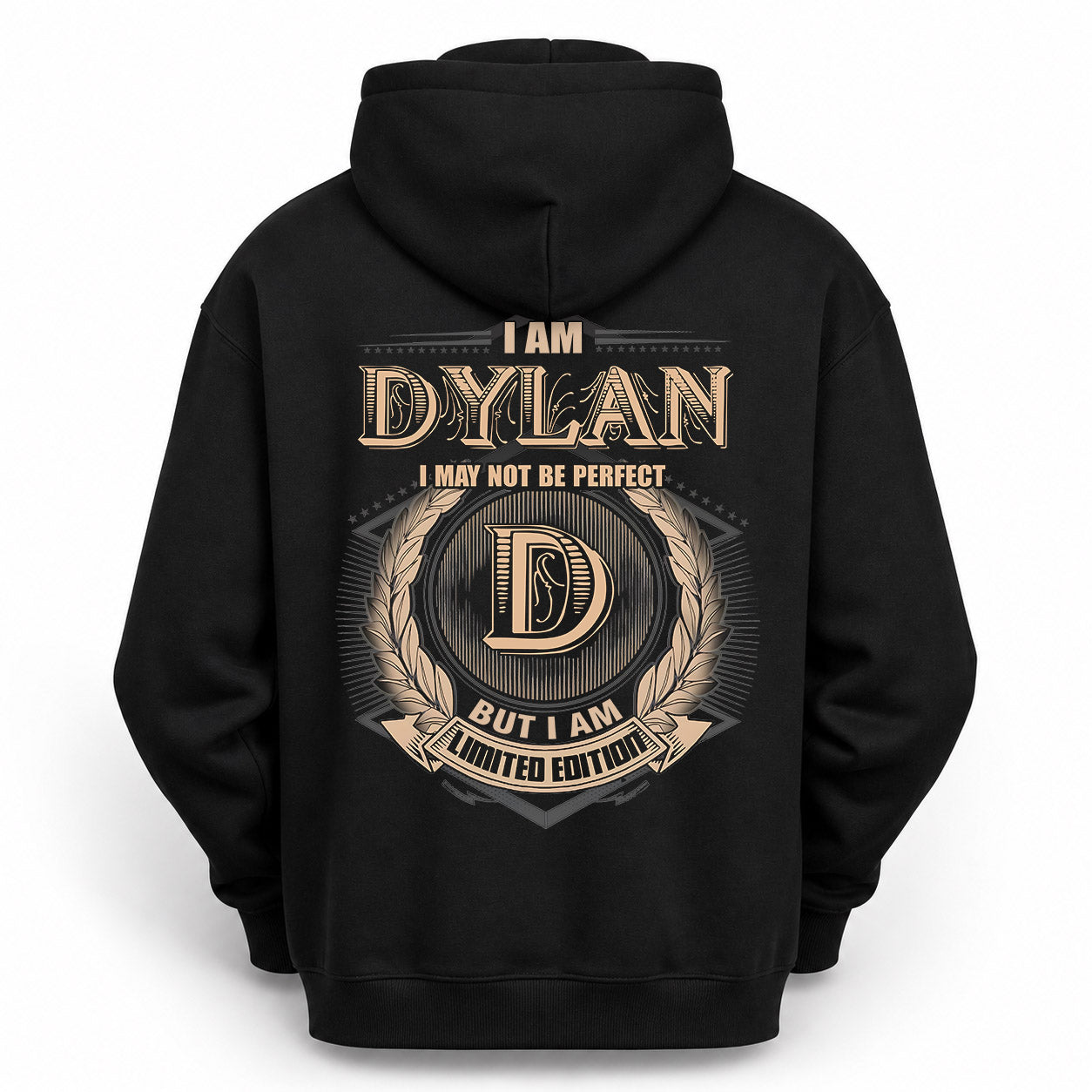 DYLAN PH55-T25-Personalized Name Quote Apparel “I Am NAME May Not Be Perfect But I Am Limited Edition”