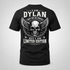 DYLAN P01-K24-229 – Personalized Skull Graphic Apparel “I Am NAME I May Not Be Perfect But I Am Limited Edition”