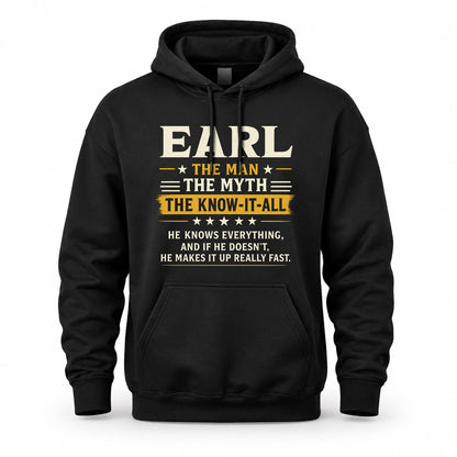 EARL TM90-K04-125 - NAME Legendary Know-It-All Personalized Funny Shirt