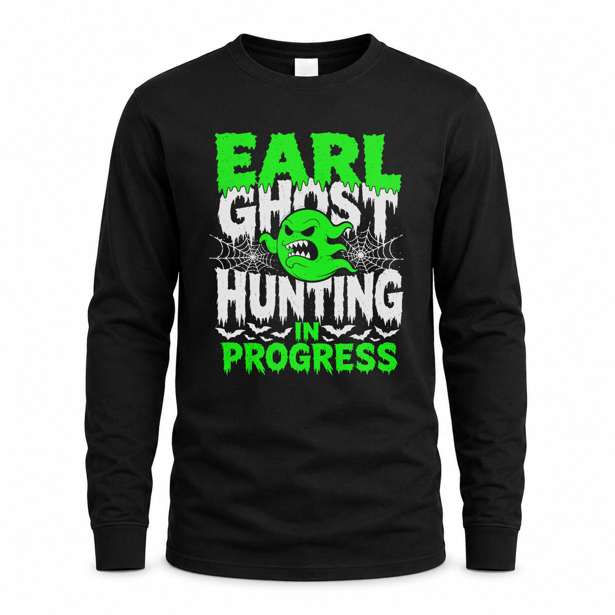 EARL HW22-K06-109 - NAME Ghost Hunting In Progress Personalized Halloween Shirt